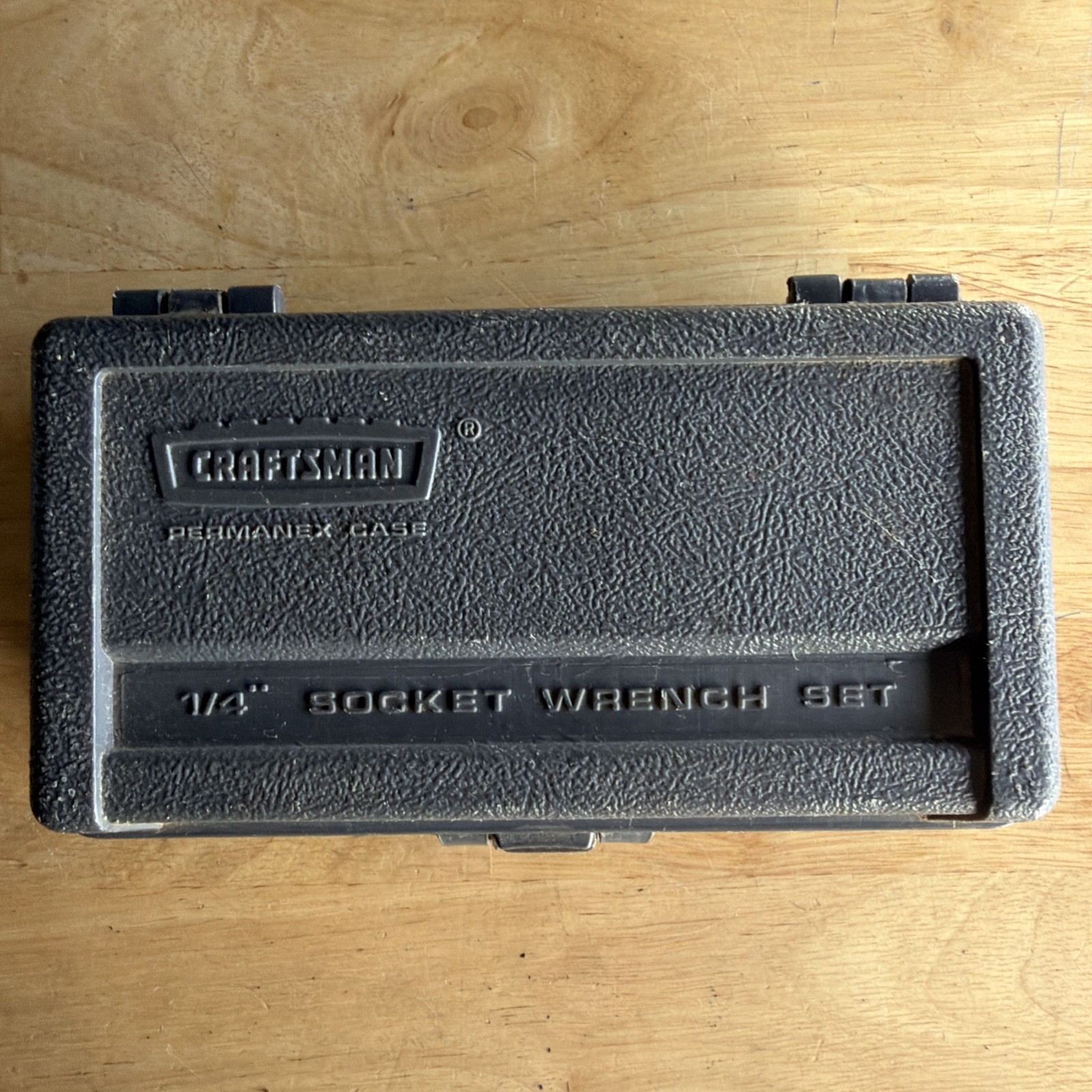 Craftsman SAE Socket Set 1/4″ Drive 6pt Ratchet Breaker Bar Permanex USA READ!