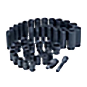 43 Pc. 3/8″ Drive 6 Point SAE and Metric Standard and Deep Impact Socket Set