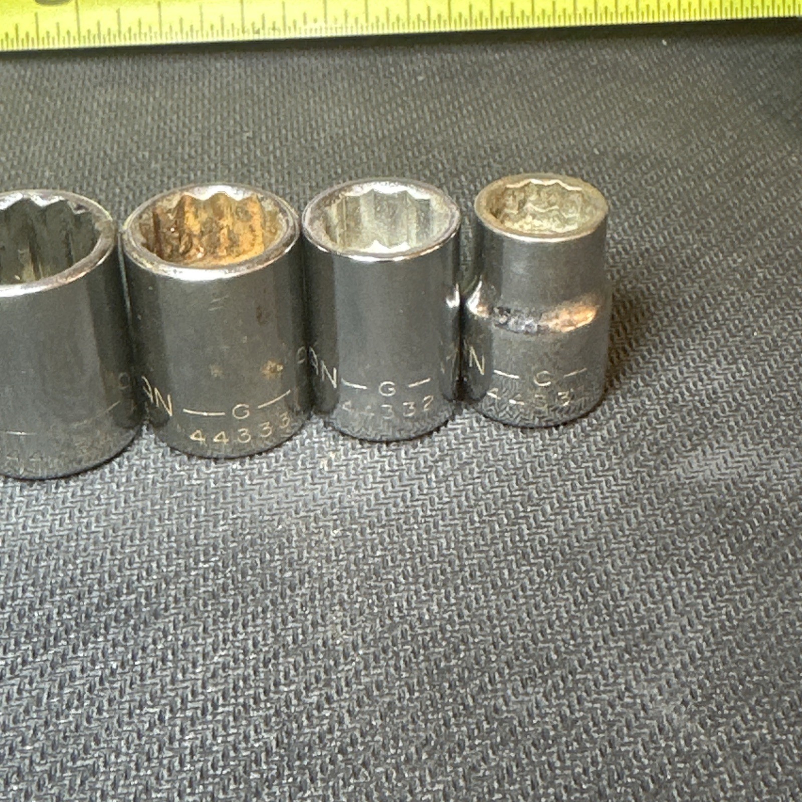 Craftsman -G- 8pc. 3/8 Drive SAE Shallow Socket Set 12 Point. 3/8 to 13/16”