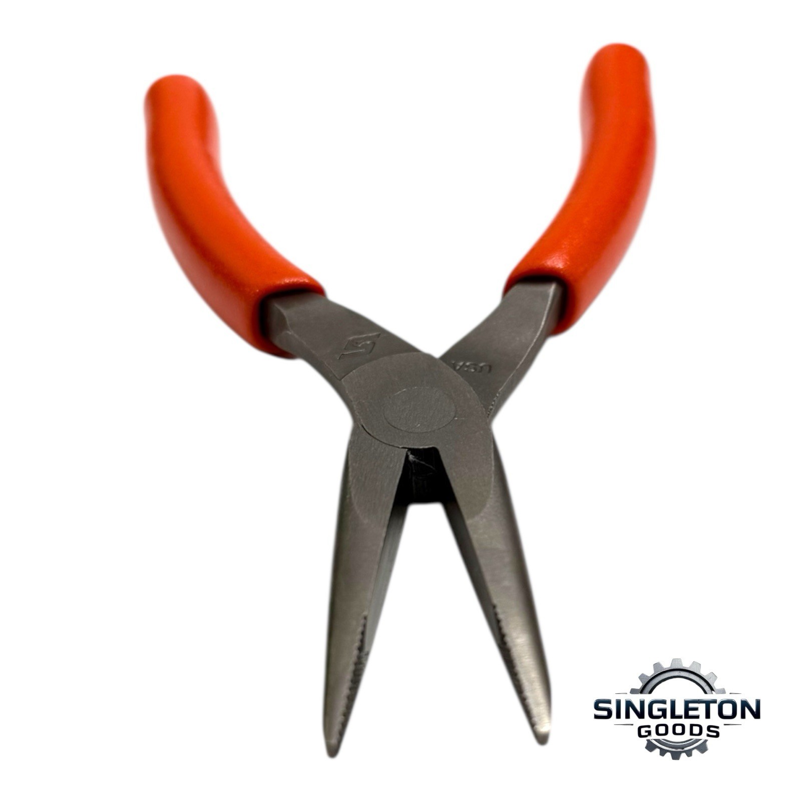 Snap-on Tools NEW 95ACFO 6″ ORANGE Soft Grip Rounded Jaw Needle Nose Pliers USA