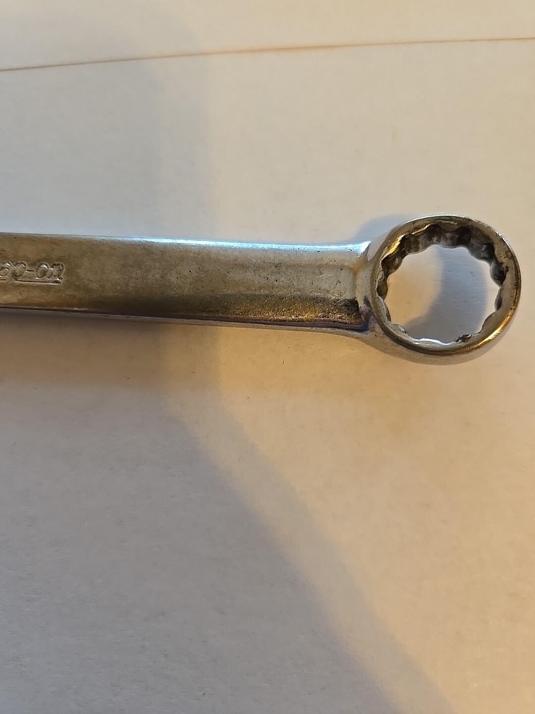 Snap On 9/16″ 12PT Short Chrome Combination Wrench OEX180