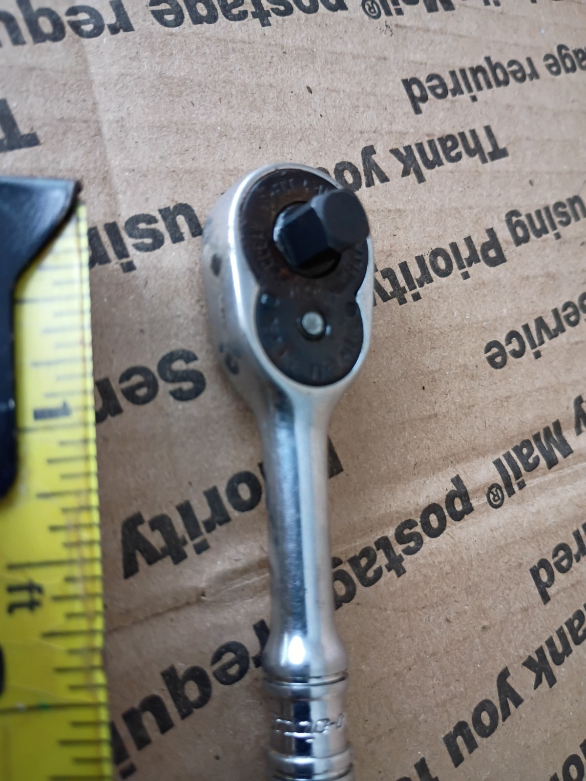 Snap On 1/4″ Drive 4-3/8″ Long Chrome Ratchet USA TM70C