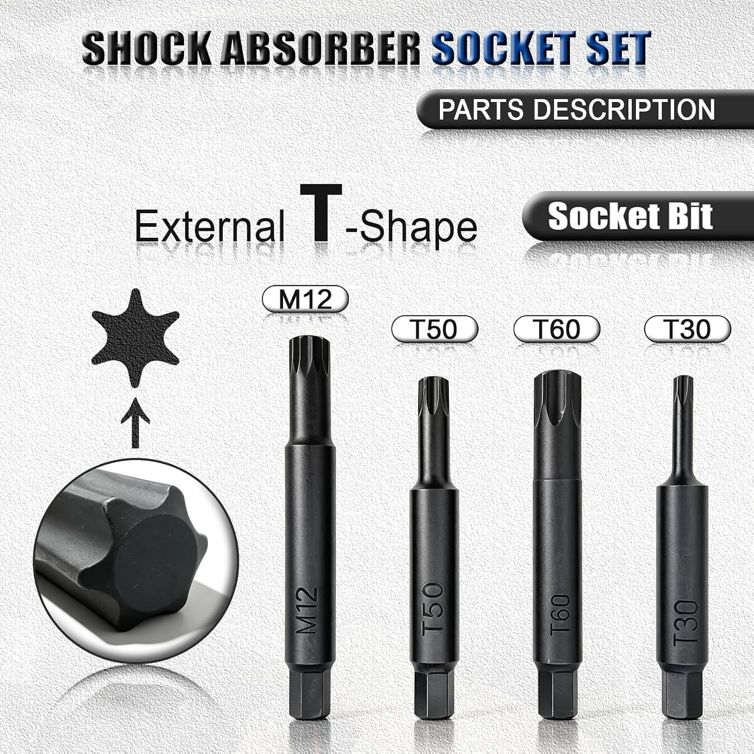 Shock Absorber Strut Nut Socket Set Master Suspension Strut Top Mount Nut Tools