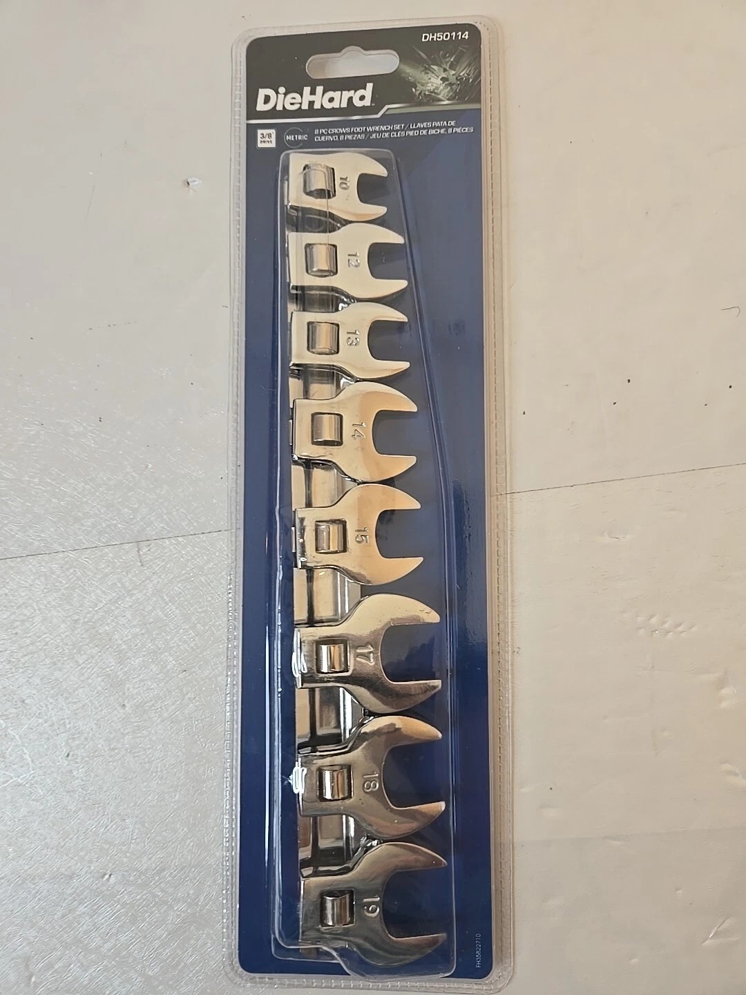 DieHard 8-Piece Crows Foot Wrench DH50114 3/8” Drive Metric
