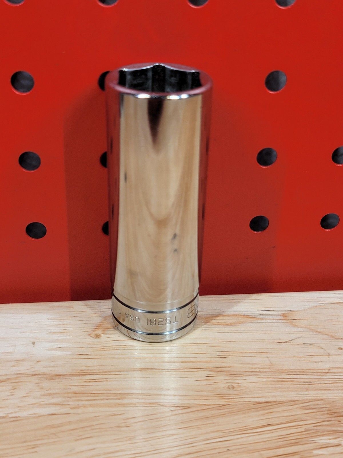 Snap-on Tools TS281 7/8″ SAE 6-Point 1/2″ Drive Deep Flank Drive Socket USA