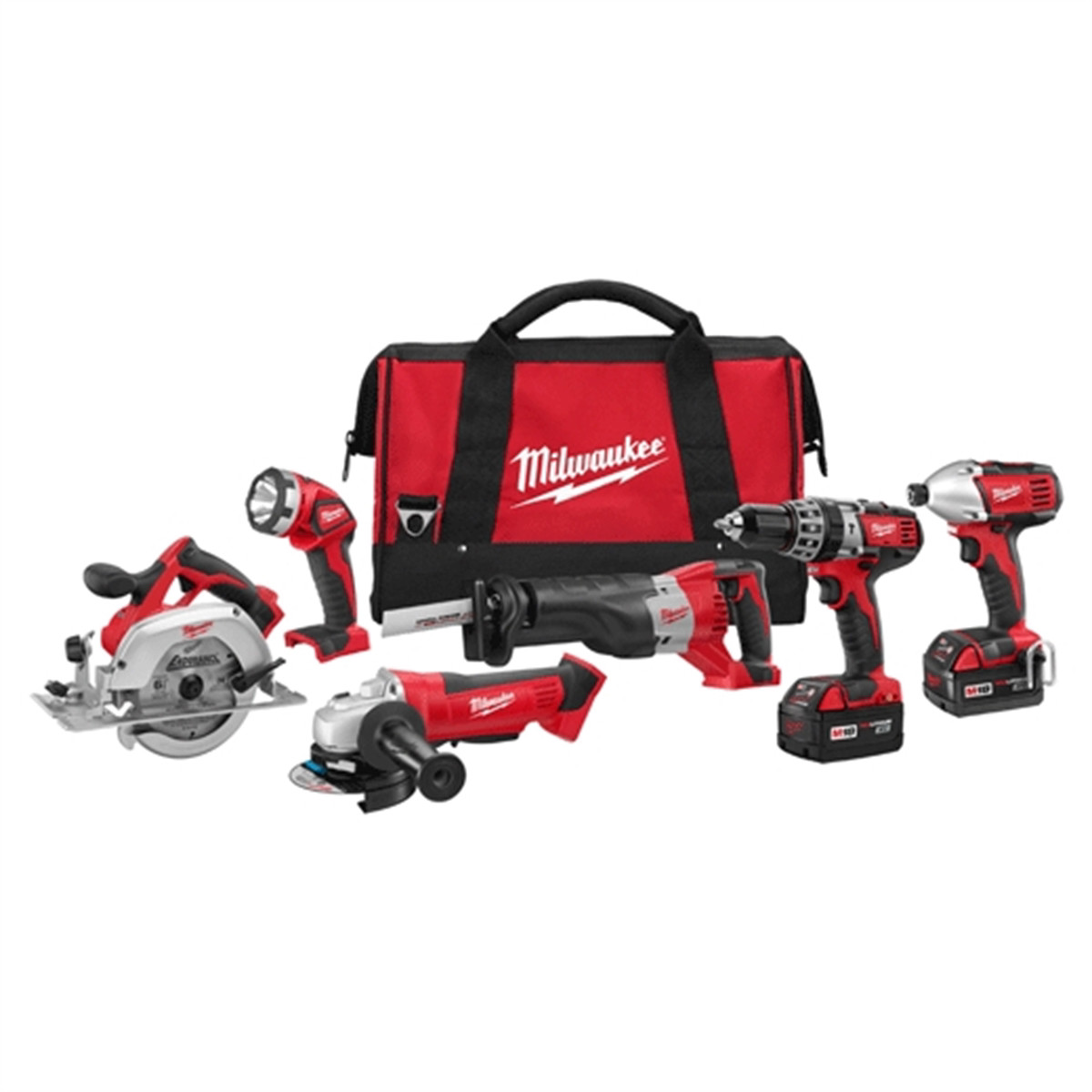 Milwaukee 2696-26 M18 Cordless Lithium-Ion 6-Tool Combo Kit