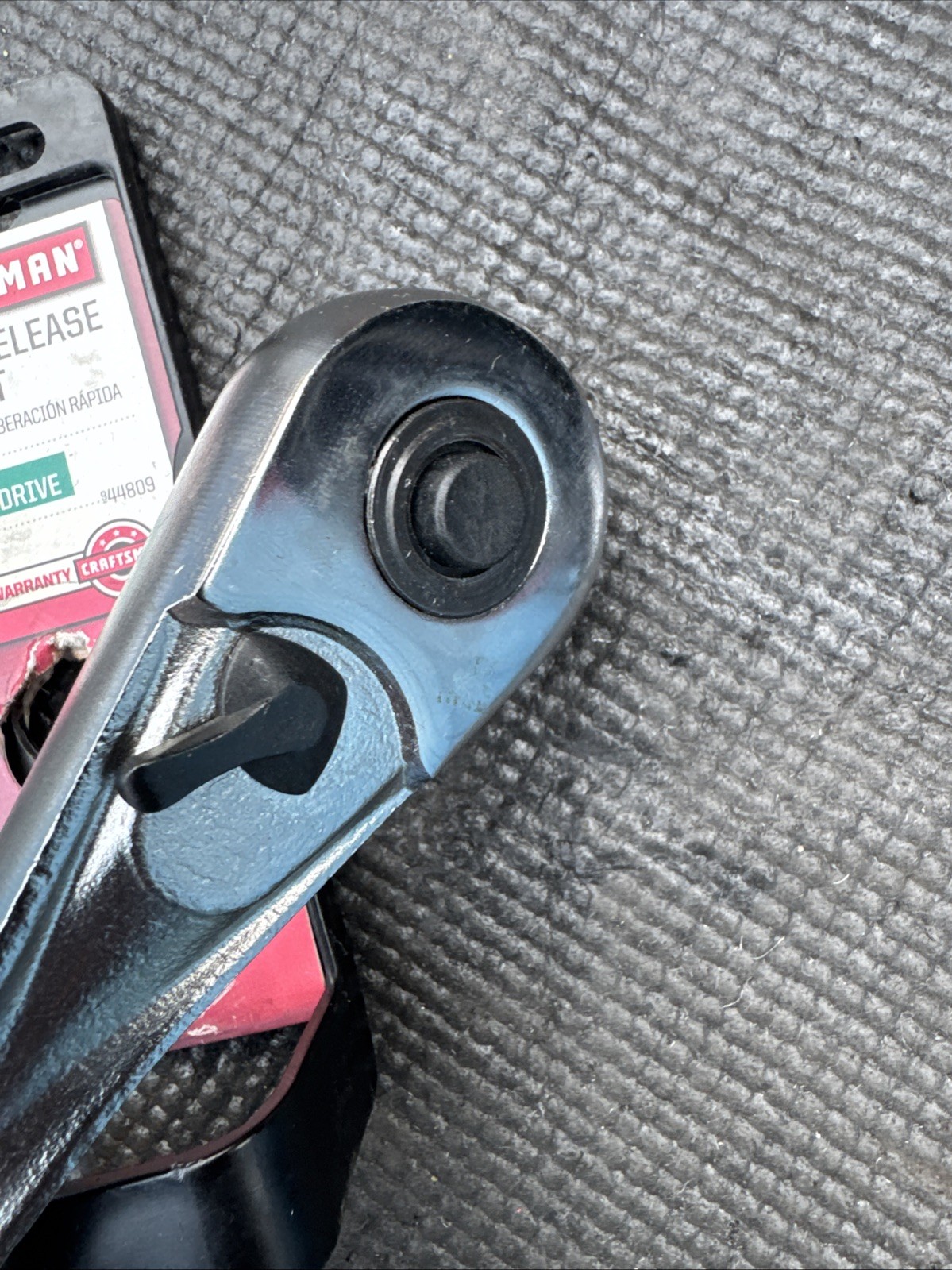 Sexy Sears Craftsman USA Nos 1/2” Drive Quick Release Ratchet 44809 On Hang Tag