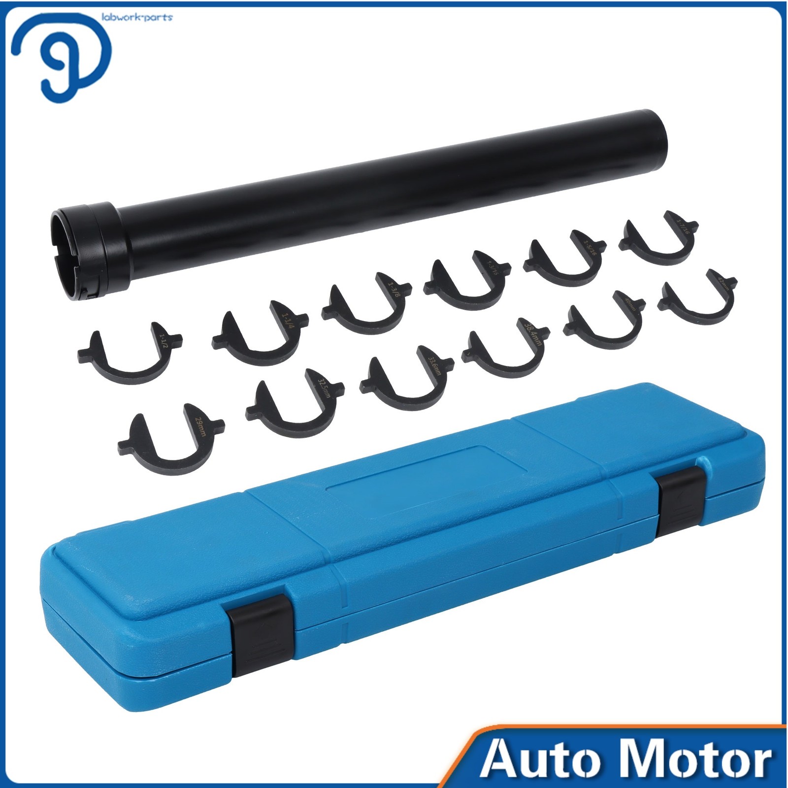 Inner Tie Rod Removal Installation Tool Set with 12 SAE & Metric Adaptors 13pc