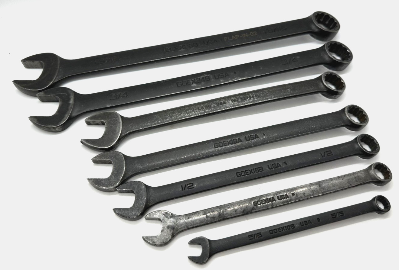 🇺🇸 Snap On Tools 5/16” – 13/16″ SAE Combination WRENCH Set 12-PT Lot Offset
