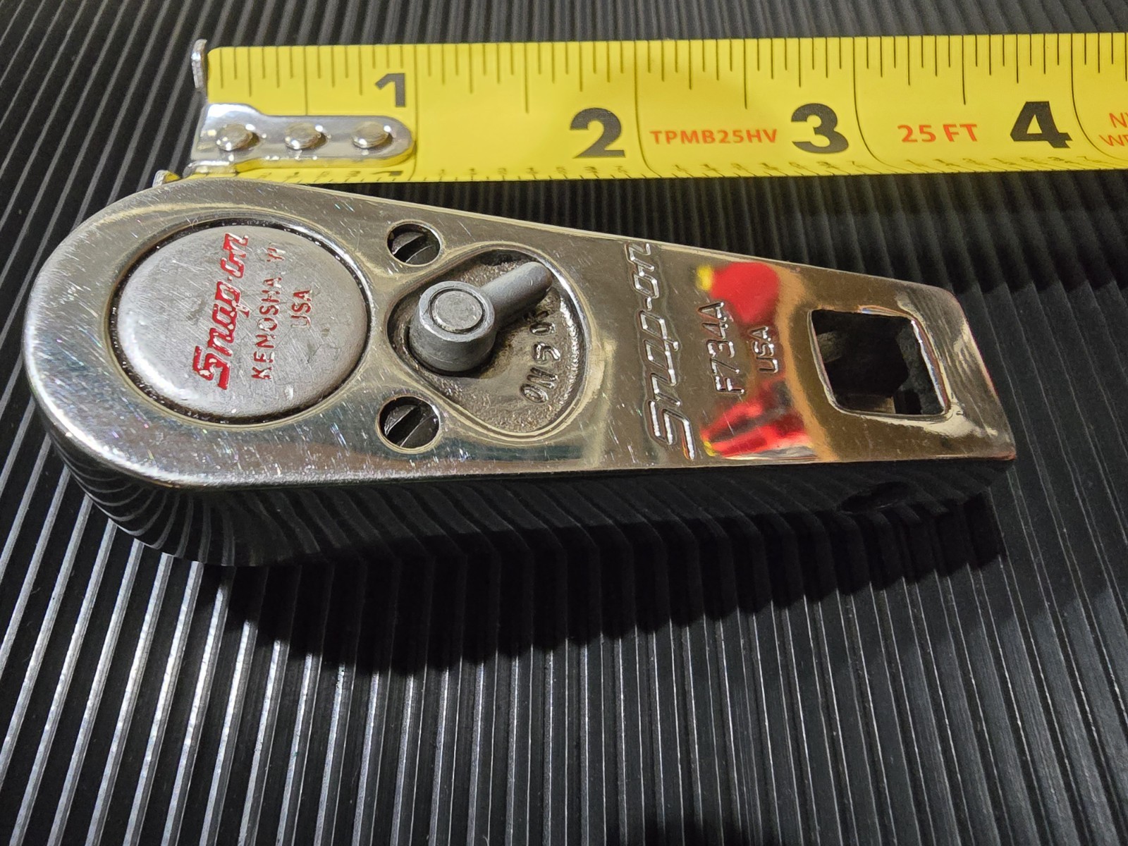 SNAP ON F734A 3/8 DRIVE MULTI-PURPOSE RATCHET & SWALLOW AIRPLANE CO. HANDLE RARE
