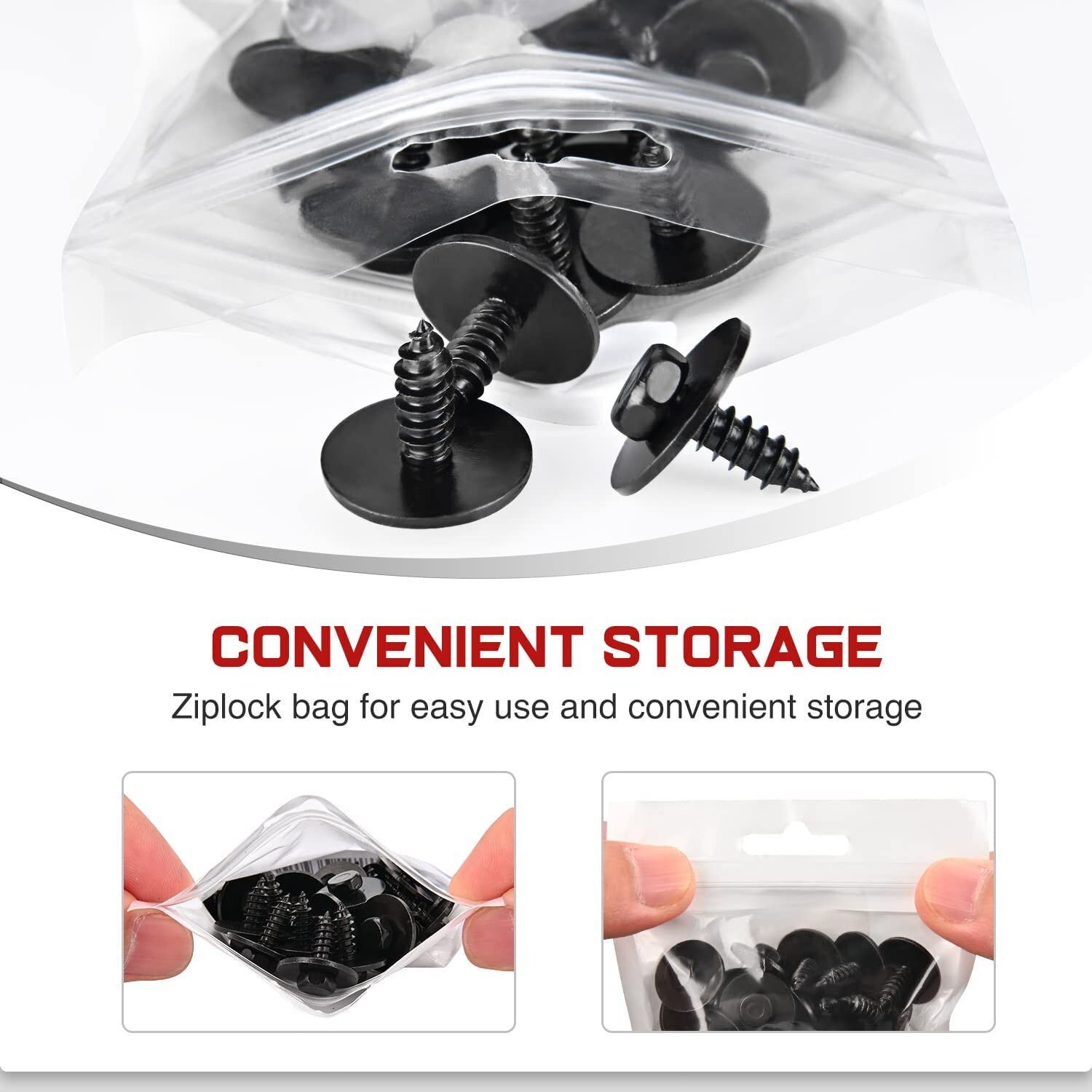 Nilight 25Pcs Engine Shields Splash Guard Bumper BMW Hex Head Sems Screws