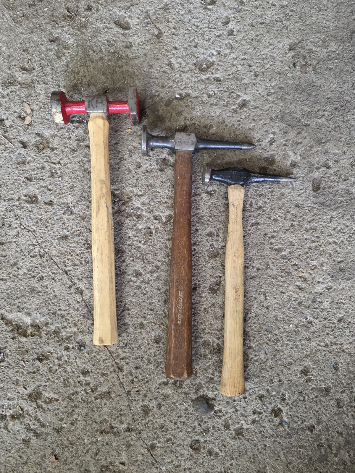 Autobody Collision Repair Body Hammers Lot Of 3 Gently Used, Great Condition