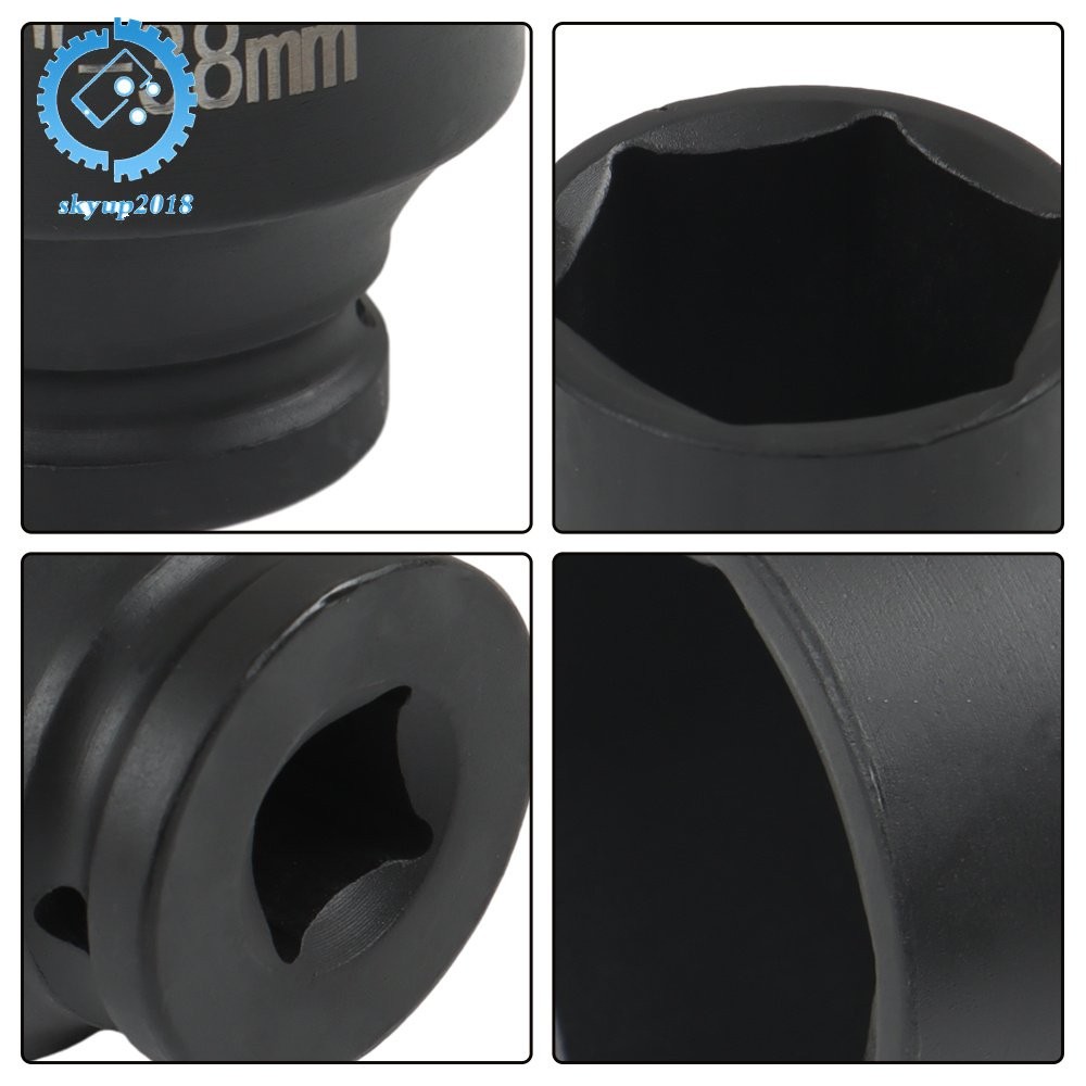 9pcs 29-38mm 1/2″ Drive Metric Axle Hub Nut Socket Deep Impact Socket Tool Kit