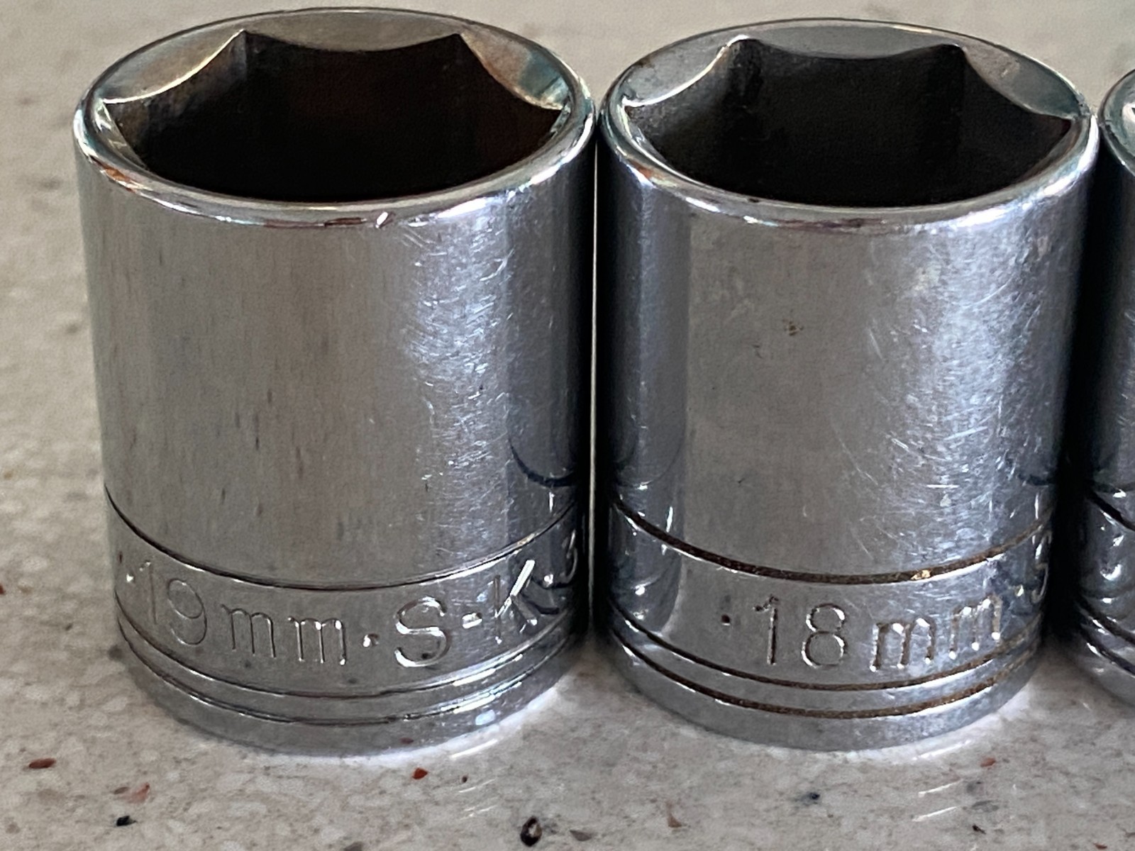 SK Tools 3/8″ Drive Shallow 6 Point Metric Socket Lot 11 Pieces