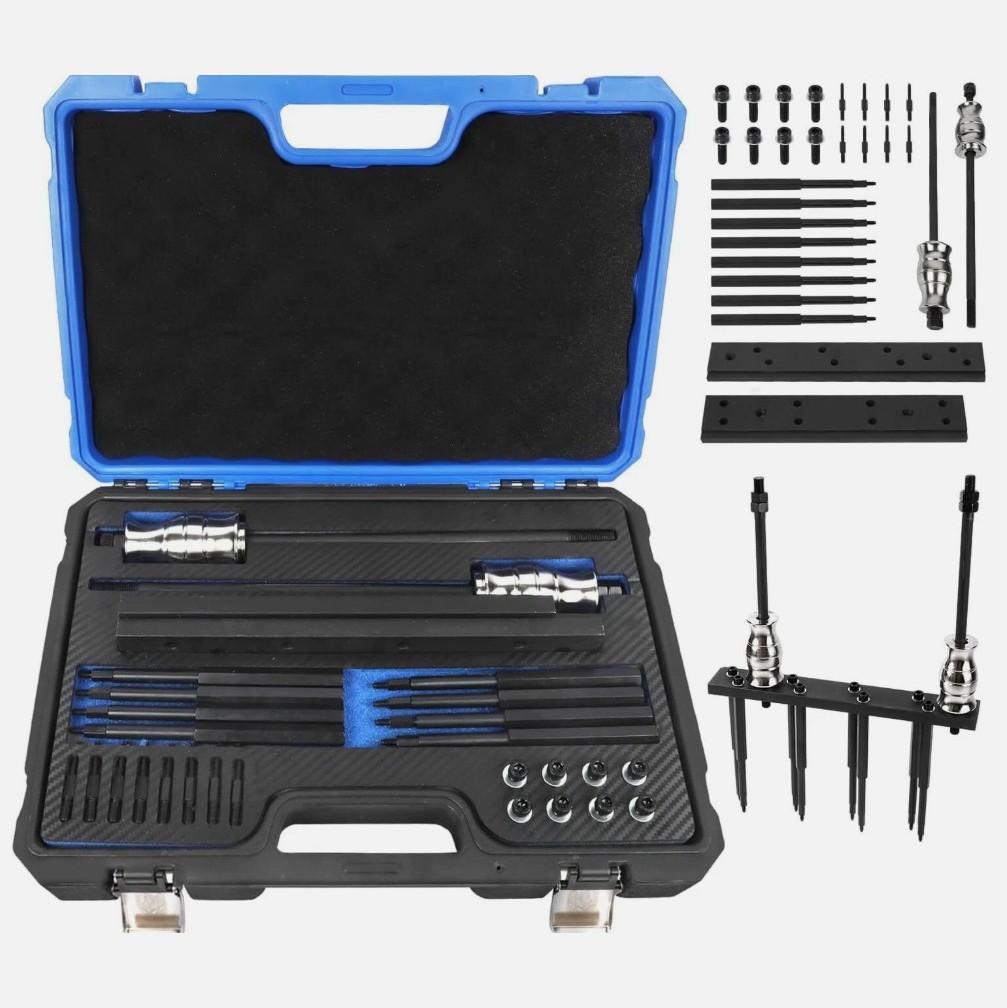 New Fuel Injector Rail Assembly Replacer Master Tool Kit w/Box For EN-51146