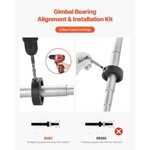 6PCS Mercruiser Alignment Tool and Gimbal Bearing Puller Set with Mercruisers