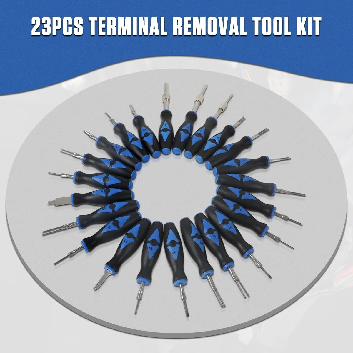 23PCS Terminal Removal Tool Kit Auto Electrical Pin Removal Extractor Tool Set