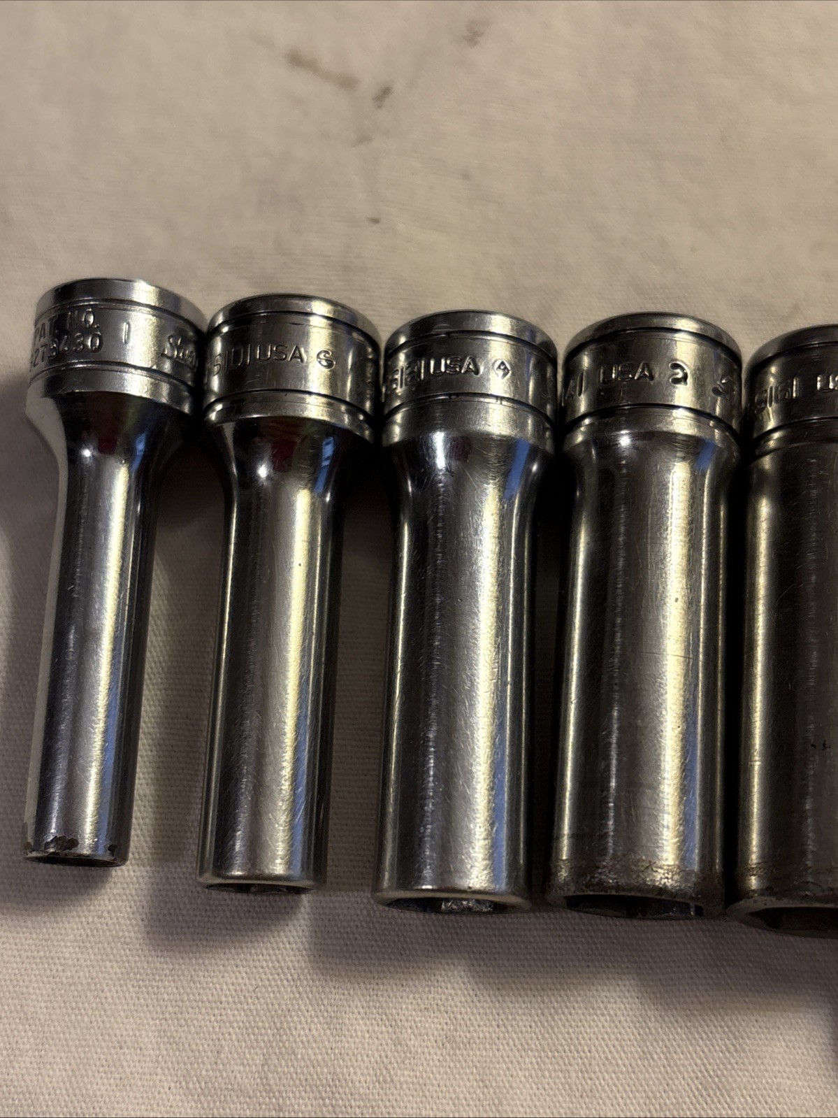 Snap-on Tools USA 3/8″ Drive 6pt 11pc SAE Deep Chrome Socket Set 211SFSY