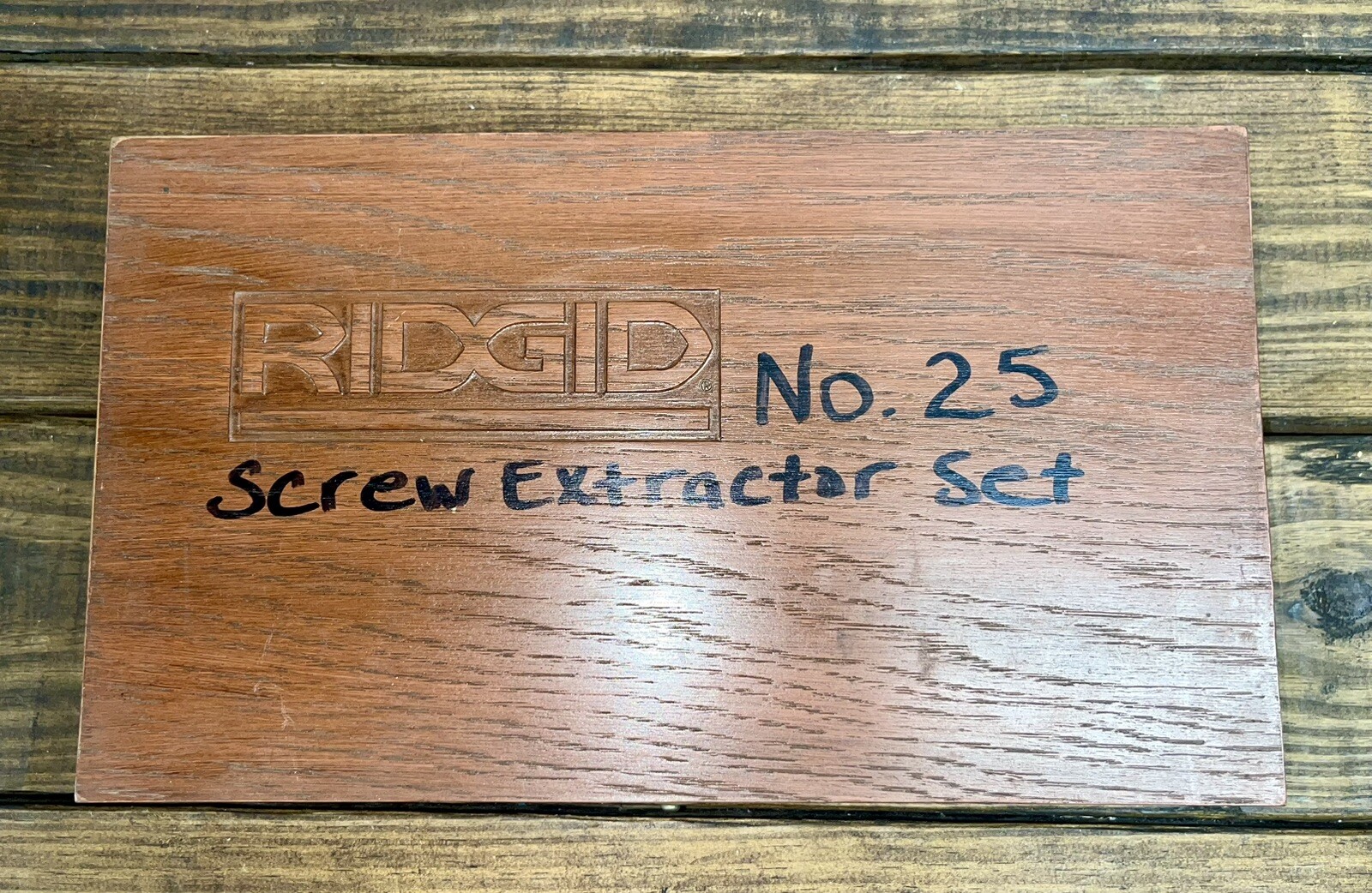 RIDGID 25 Screw and Pipe Extractor Set 35590 1-8 with illustration instructions