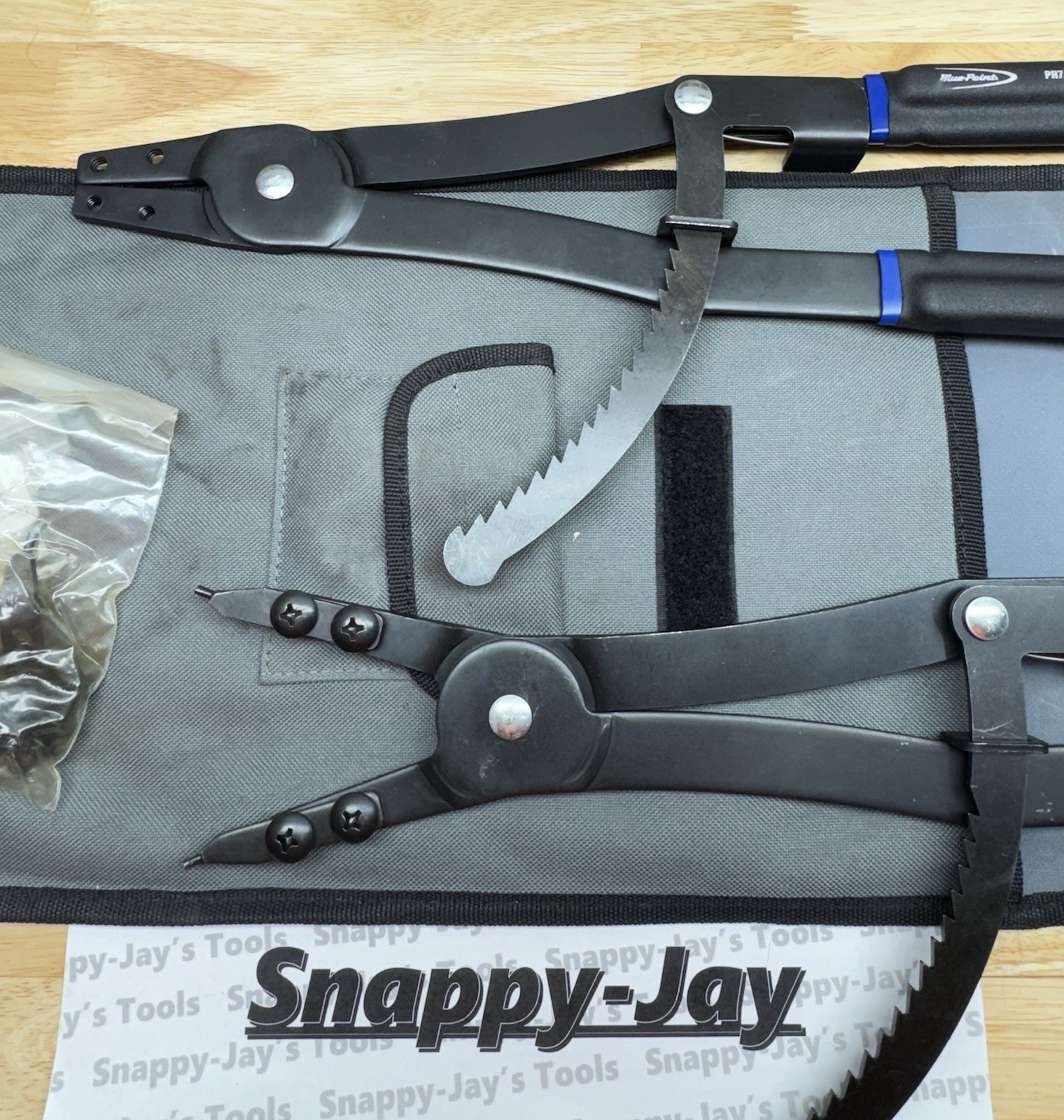 Blue-Point Snap-on Tools USA USED 2pc Retaining Ring Pliers Set w/ Storage PR215
