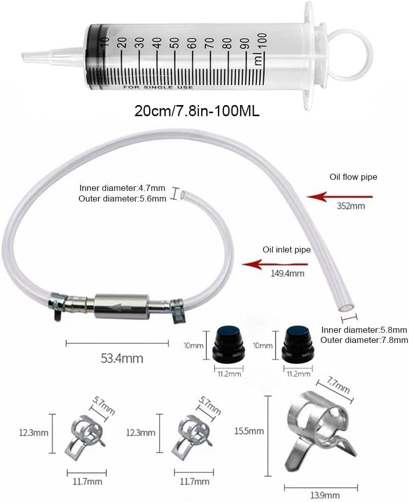 DIY-Friendly Brake Bleeder Kit with Tubing & Adapters for Quick Fluid Changes
