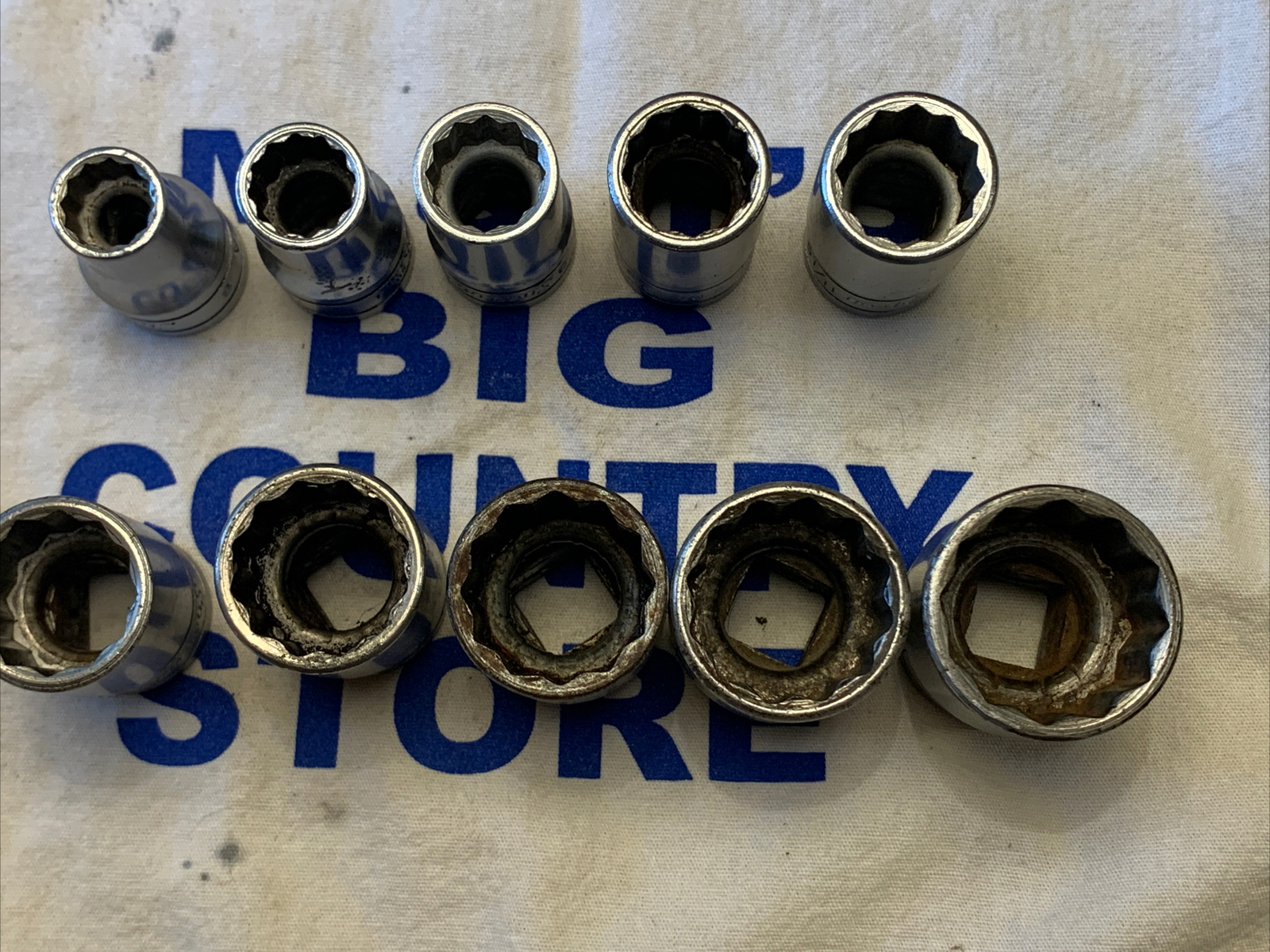 Snap-on 1/2″ Drive 10pc SAE 7/16″ to 1″ 12pt Shallow Socket Set SW Series
