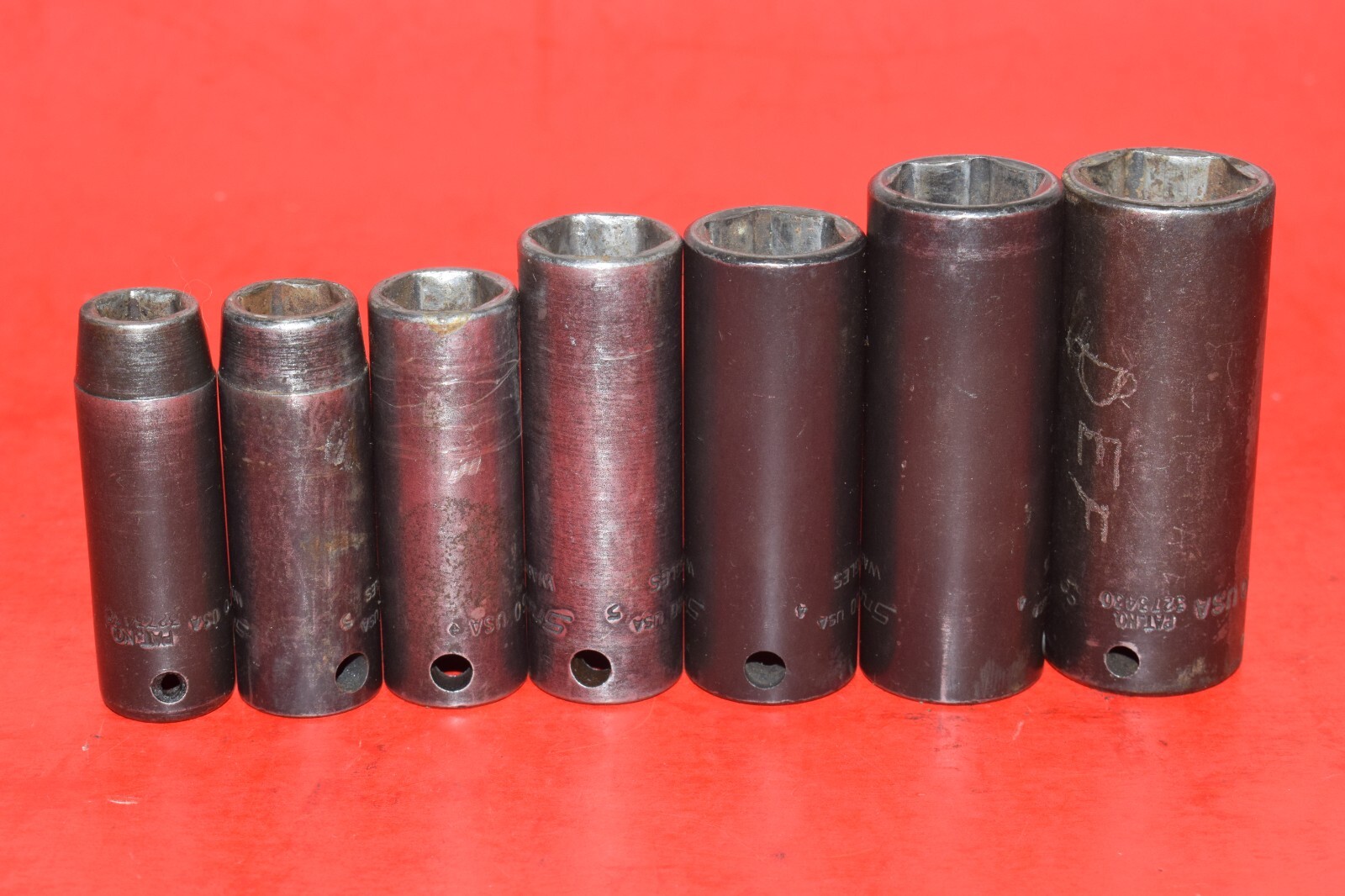 Snap-On 3/8″ Drive 7pc SAE 3/8 – 3/4″ Deep Essential Impact Socket Set 207SIMFYA