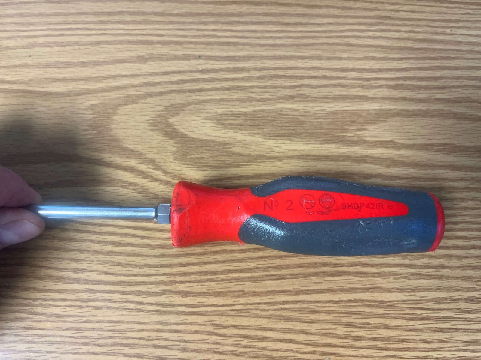 SNAP ON – SHDP421R RED/GRAY NO2 PHILLIPS COMFORT GRIP HANDLE SCREWDRIVER- LOT#47