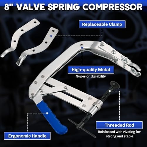 Universal 8-Inch Valve Spring Compressor Tool for OHV Engines | Engine Valve Spr
