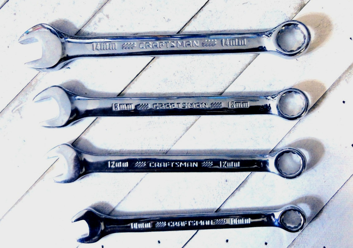 Craftsman 10mm, 12mm, 13mm, 14mm Combination Wrenchs – CMMT 42814, 16, 17 & 18