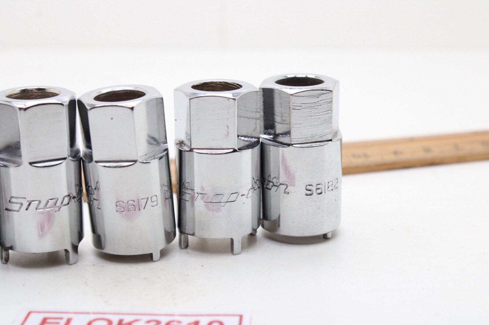 Snap on RARE 2006ANT 6-Piece Chrome Vehicle Antenna Nut Socket Set USA