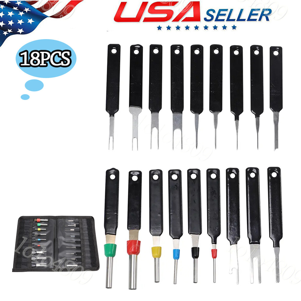 Heavy Duty 18PCS Terminal Removal Tool Kit for Car Wire Connector Repair