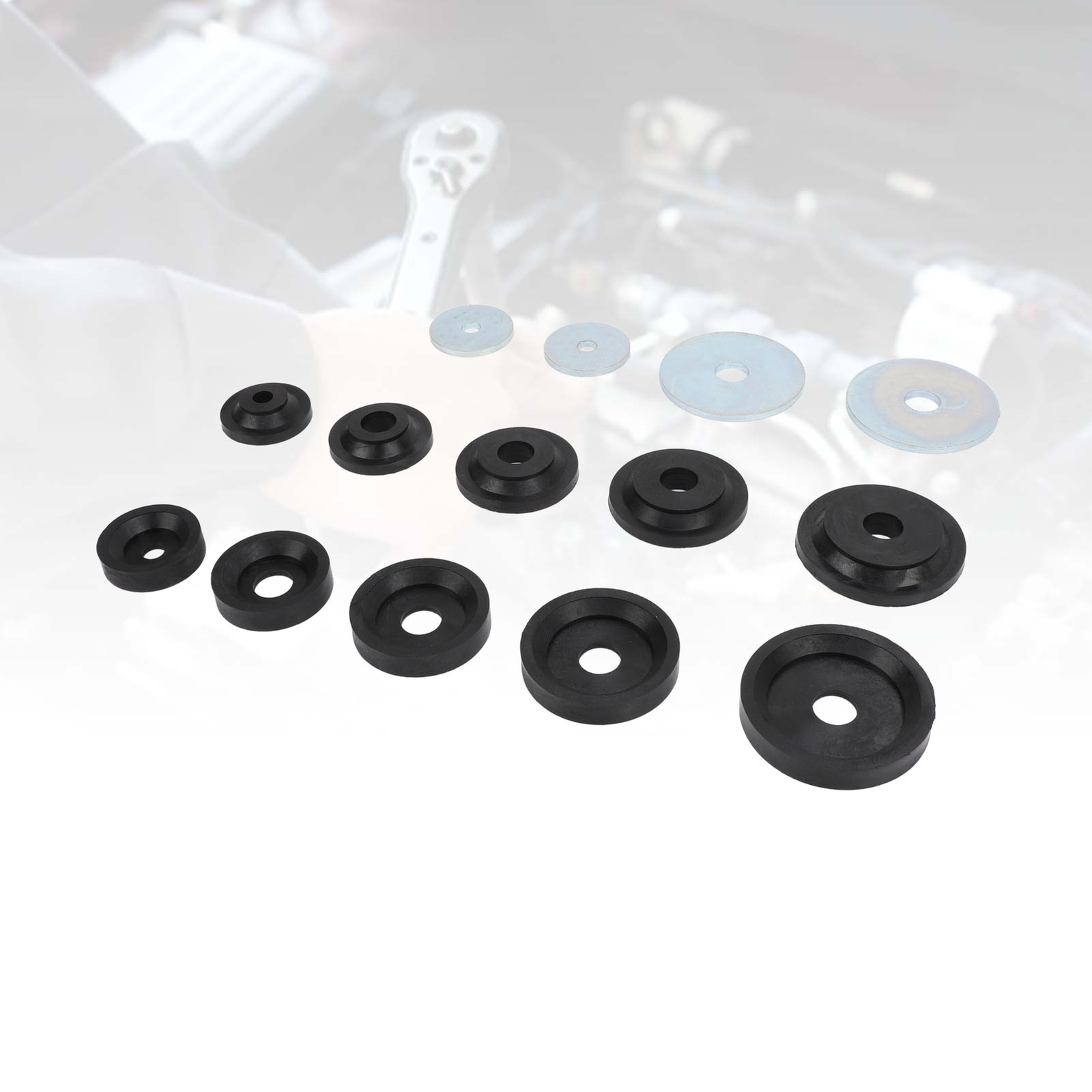 Sheet Metal Dimple Die Set Carbon Steel Flared Hole Dimple Dies Backing Discs