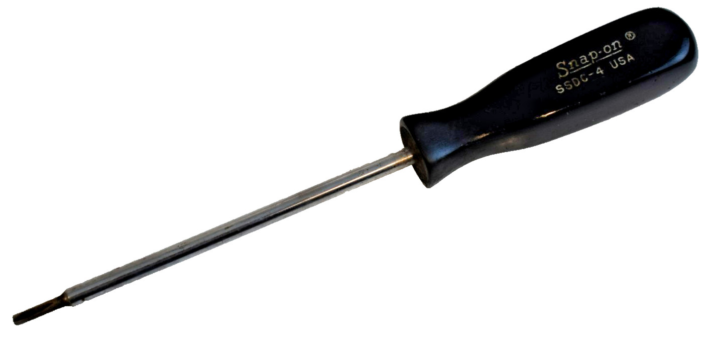 Snap-on Tools SSDC4 Clutch Head Screwdriver Black Hard Plastic Handle USA