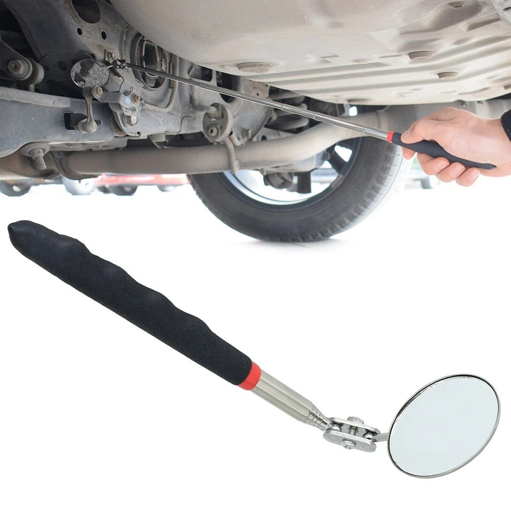Extending Inspection Mirror Telescopic Swivel Car Mechanic Folding Tool DIY
