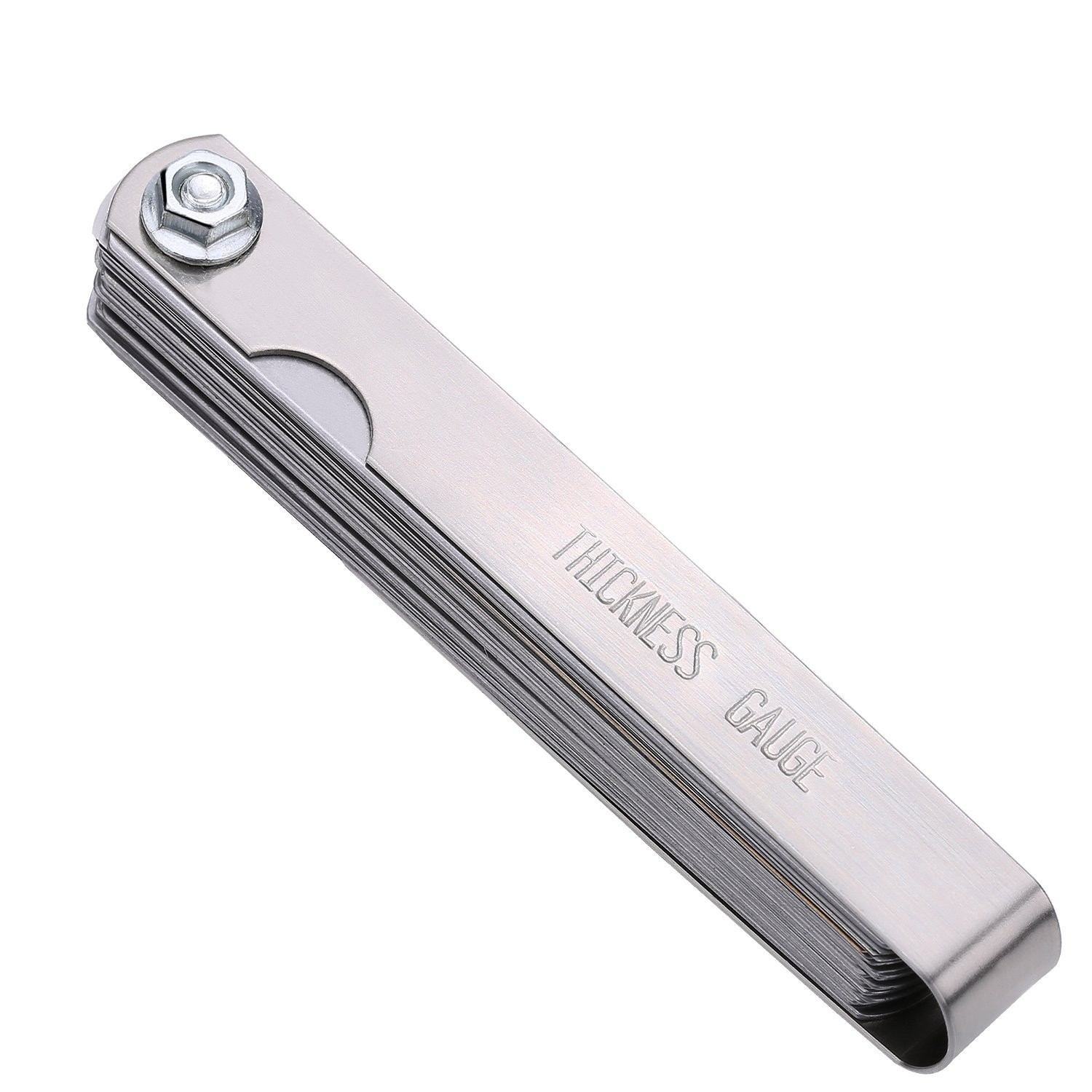 Sleek 32-Blade Stainless Steel Gap Gauge – Precision Metric and Imperial Size