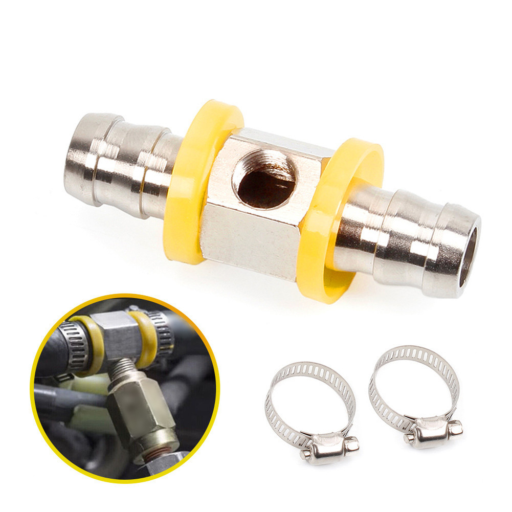 Fuel System Sensor Adapter 3/8 T-Fitting and 1/8-27 NPT for Fuel Lines