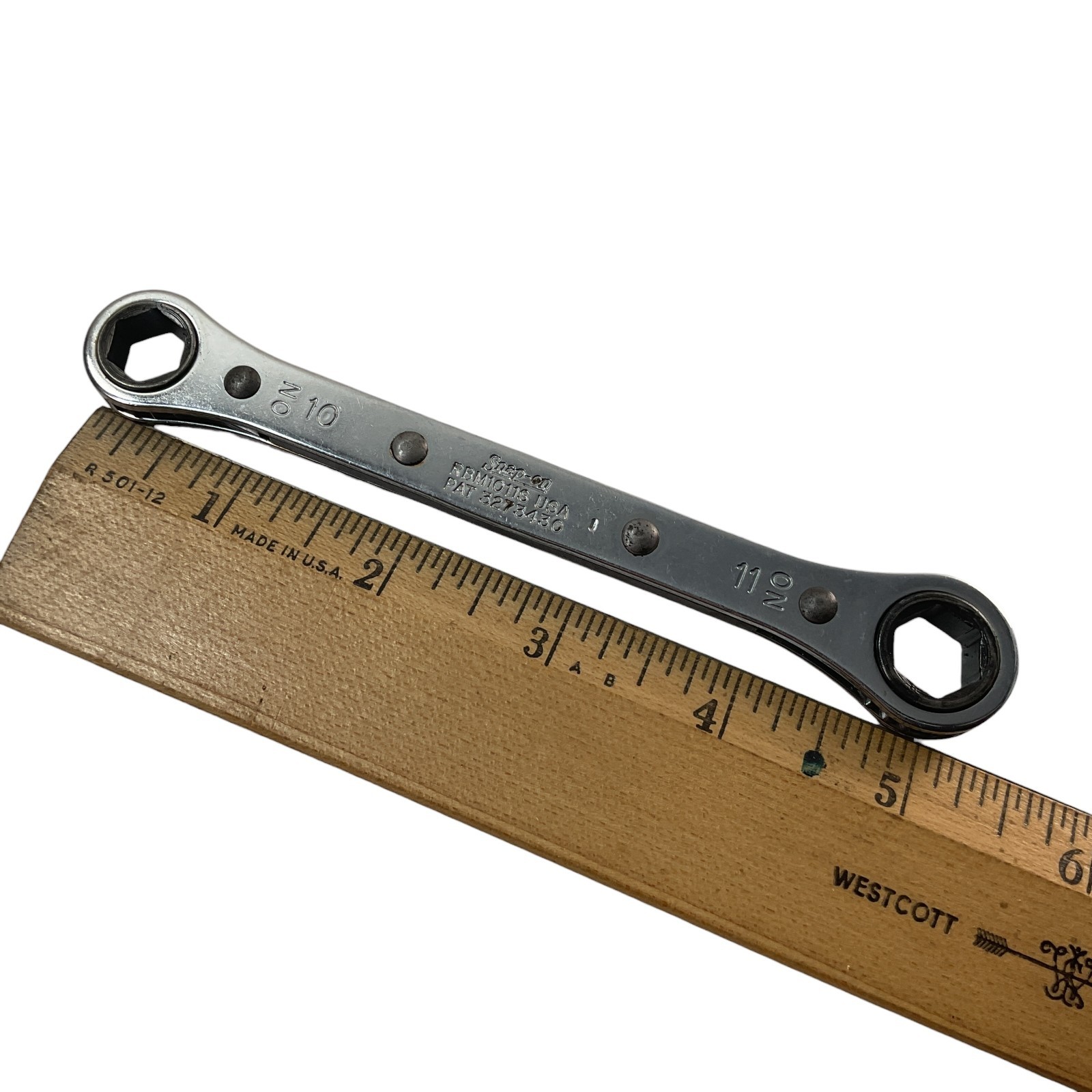 Snap-On Ratcheting Box Wrench 10mm 11mm RBM1011S 6 Pt As Pictured Mechanic Tool
