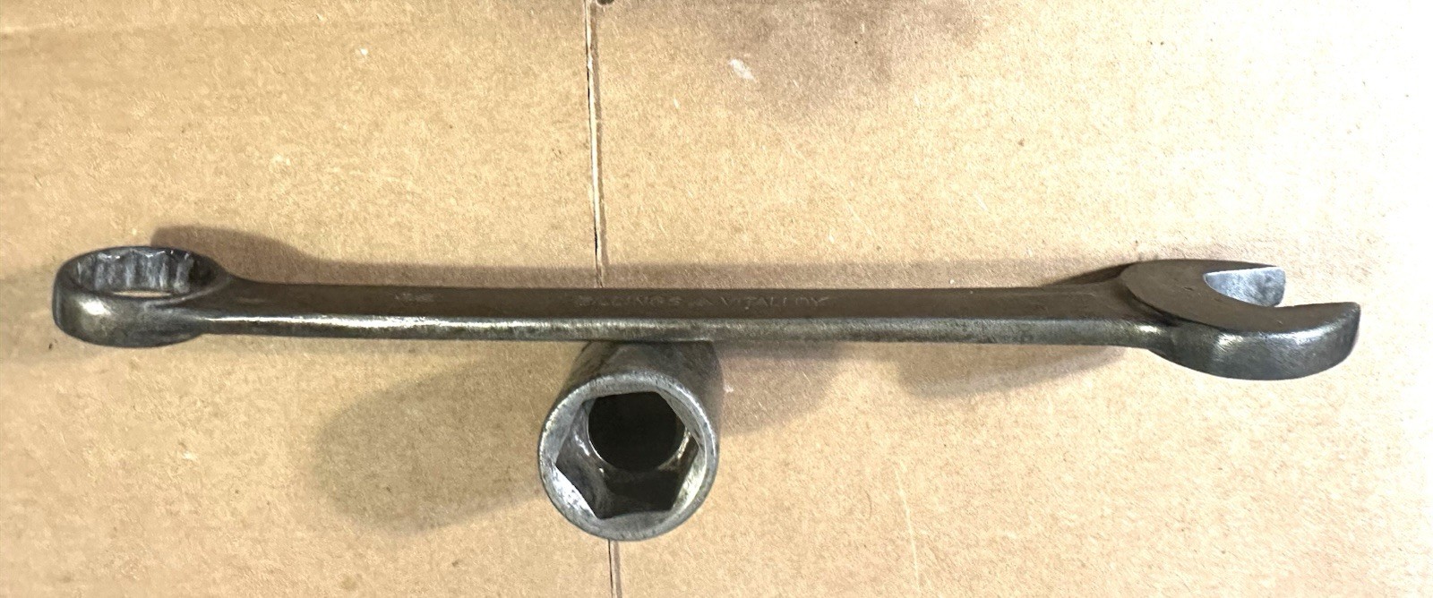 Rare WW2 Billings Vitalloy Combination Wrench 3/4 1942-1945 Navy 5704 Duo-Forged