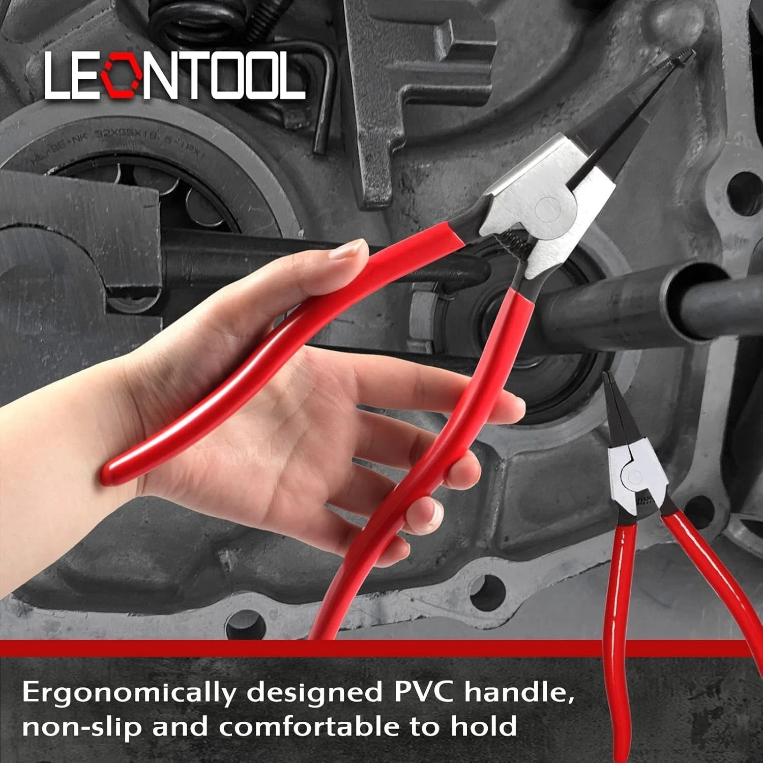 Flat Snap Ring Pliers Set – Heavy Duty, Reverse, Circlip, Transmission Use