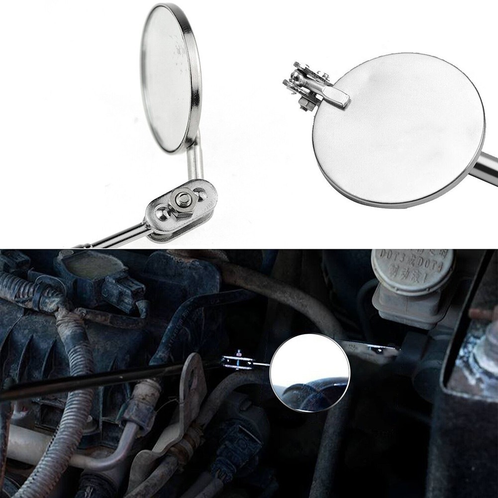 Extending Inspection Mirror Telescopic Swivel Car Mechanic Folding Tool DIY