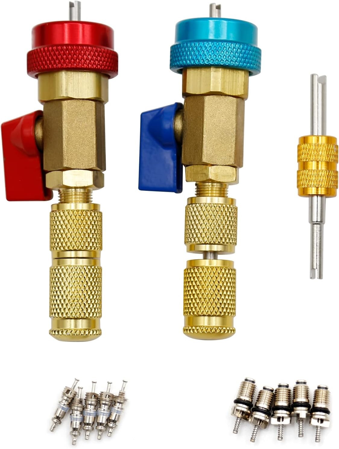 R134A Valve Core Remover Installer Tool Kit – 2 Pack for AC Refrigerant Systems