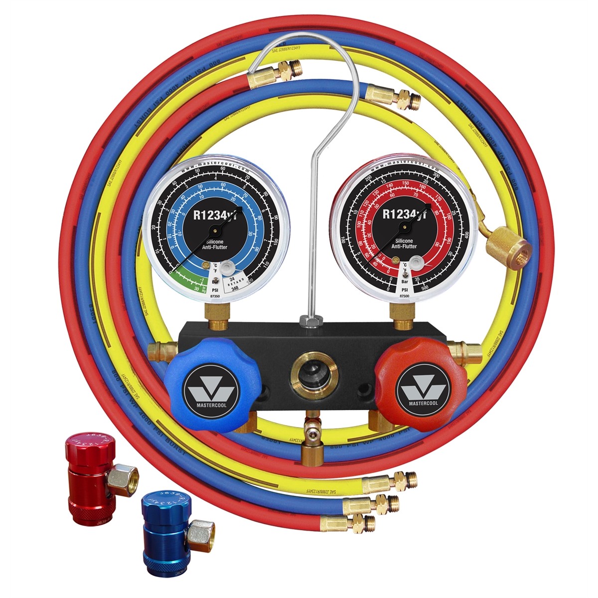 Mastercool 83272 R1234YF Aluminum Manifold Gage Set
