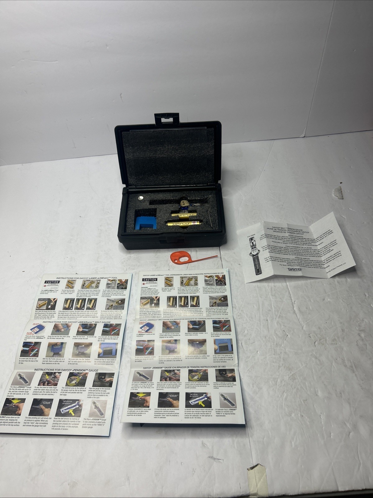 Dayco Belt Diagnostic Kit Merchandising Tool 93866 With Extra Belt Gauge