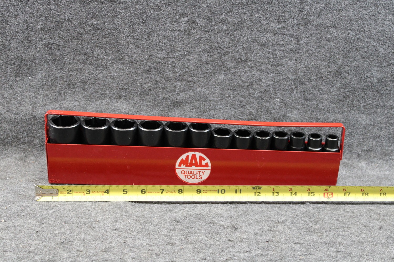 Mac Tools 13pc Deep SAE Impact Socket Set w/ Carrier Tray (452534)