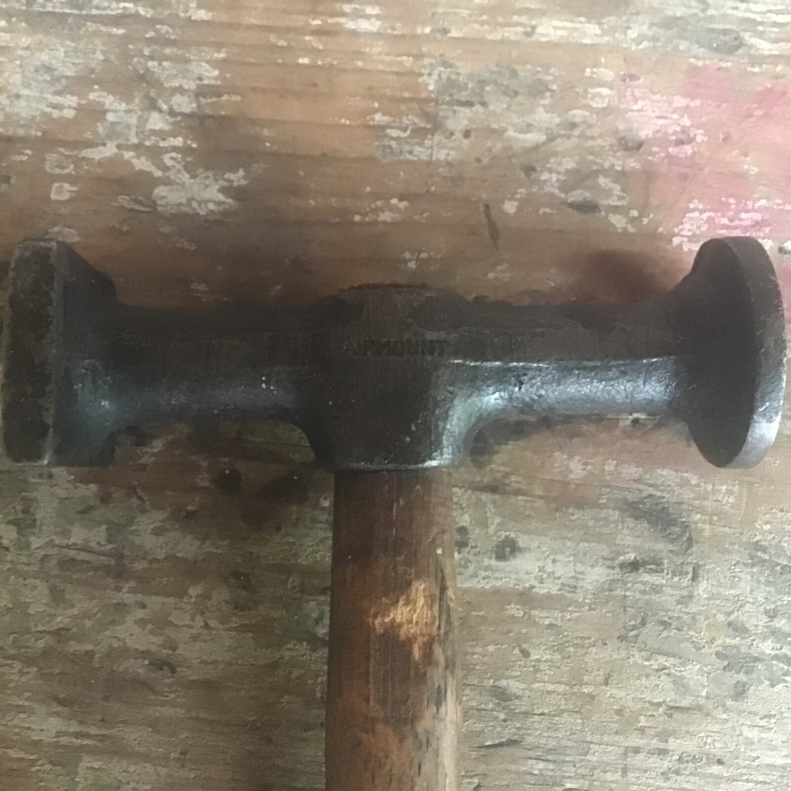 Vintage Fairmount 161-G Curved Face Auto Body Hammer Metal Work Repair Hand Tool