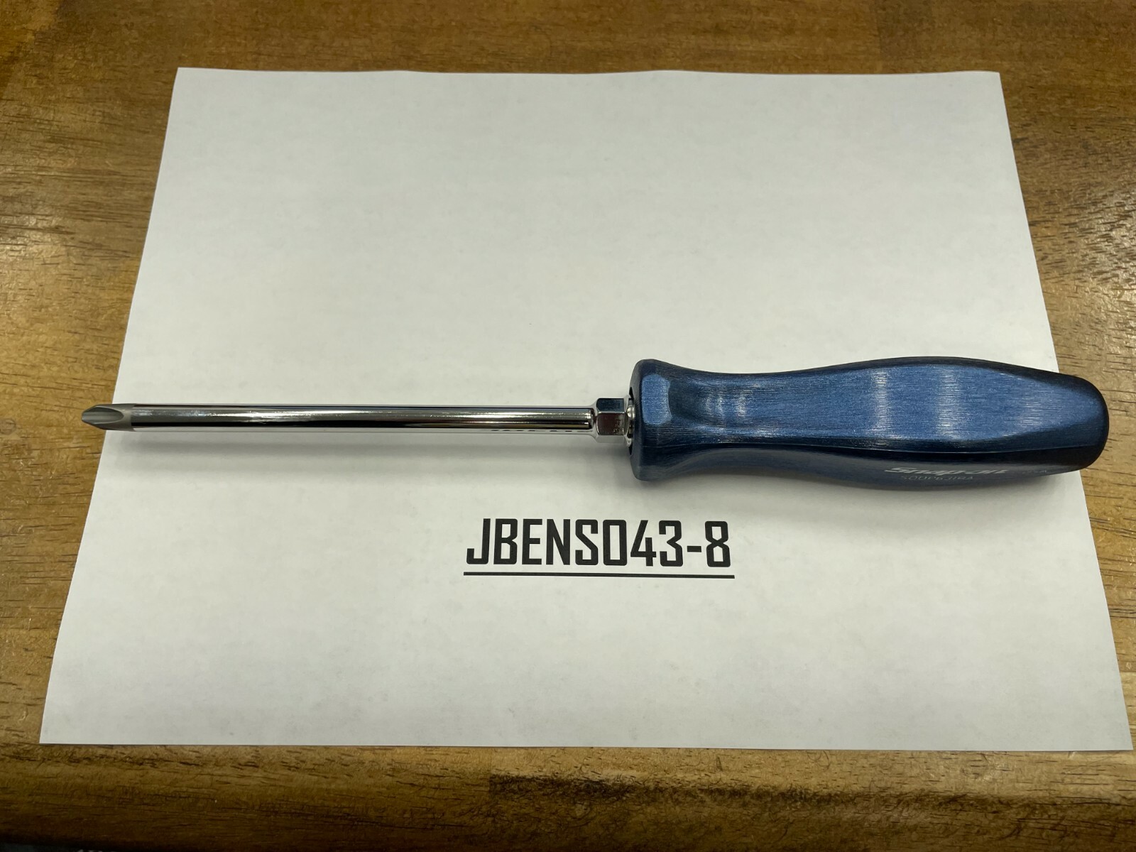 Snap-on Tools USA NEW POWER BLUE #3 Phillips Hard Handle Screwdriver SDDP63IRAMB
