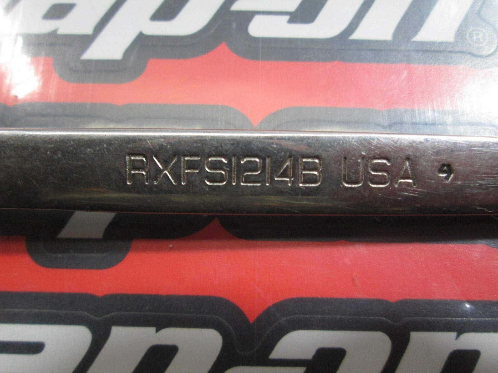 Snap-On Tools RXFS1214B Chrome 3/8″ + 7/16″ Double End Flare Nut Line Wrench