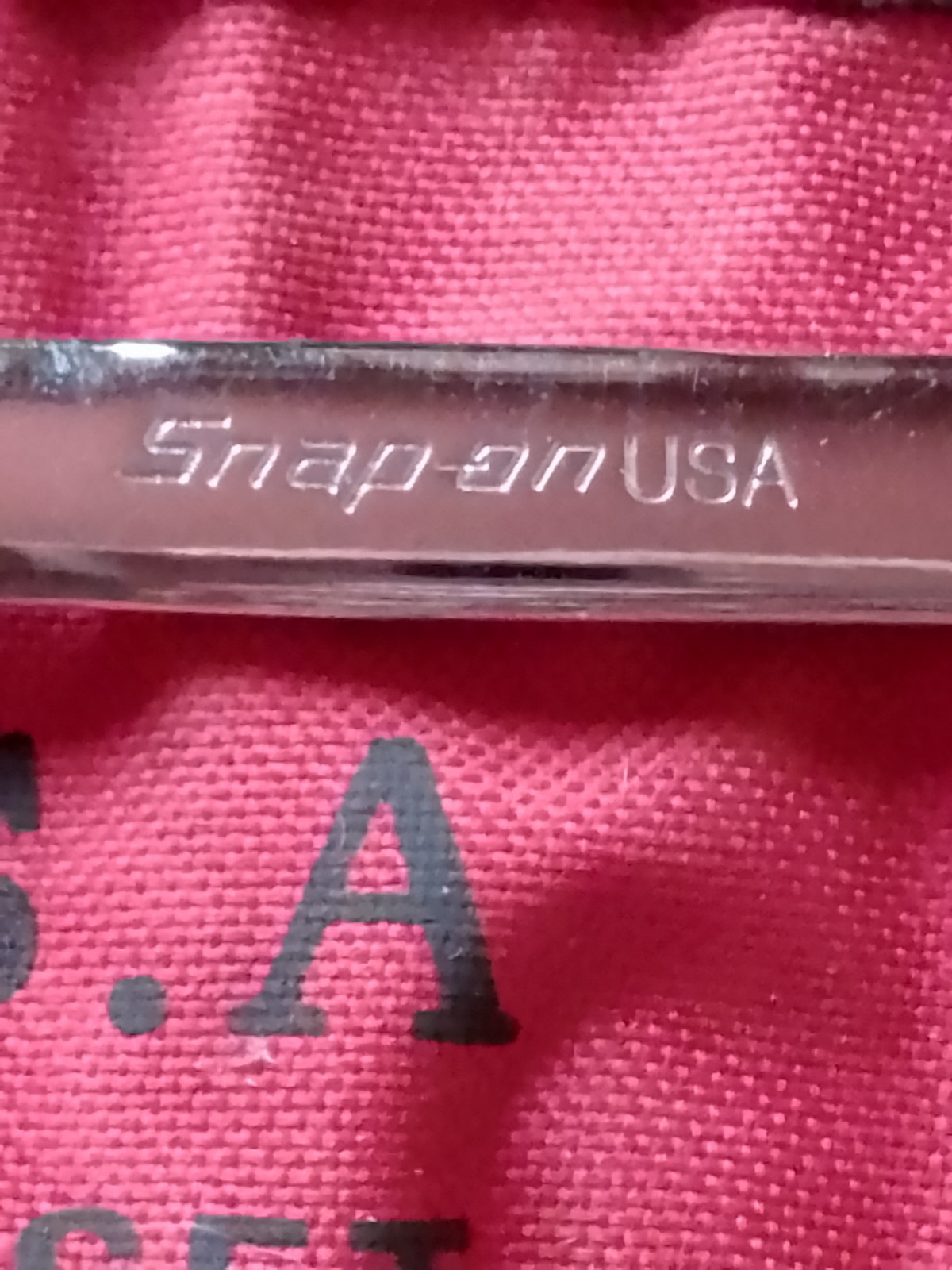 SNAP ON U S A 12 PIECE COMBINATION WRENCH SET CHROME VANADIUM STEEL 8-24 MM