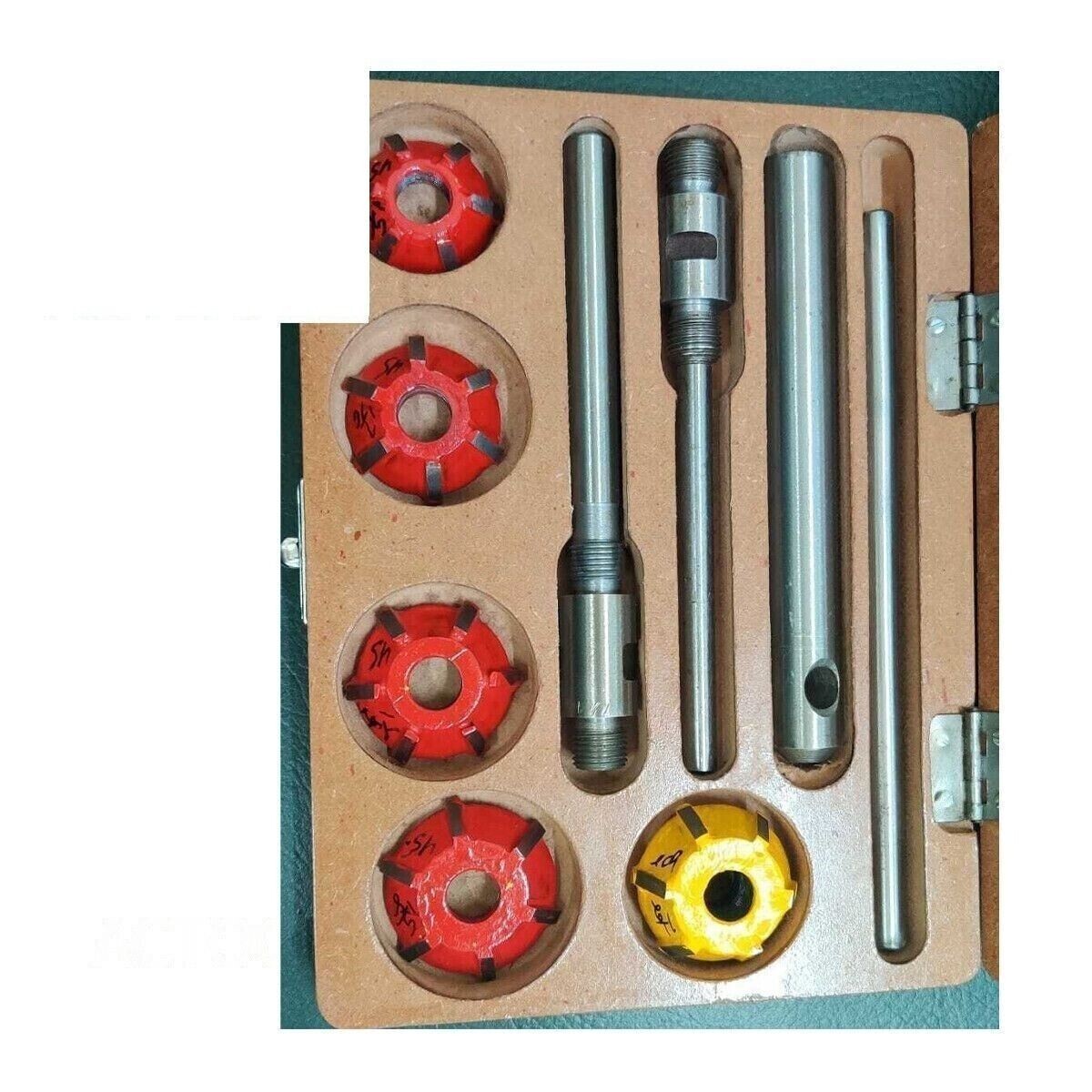 Carbide Tipped Valve Seat Face Cutter Set Of 5 Pcs Kit Pieces Cutters Tip US